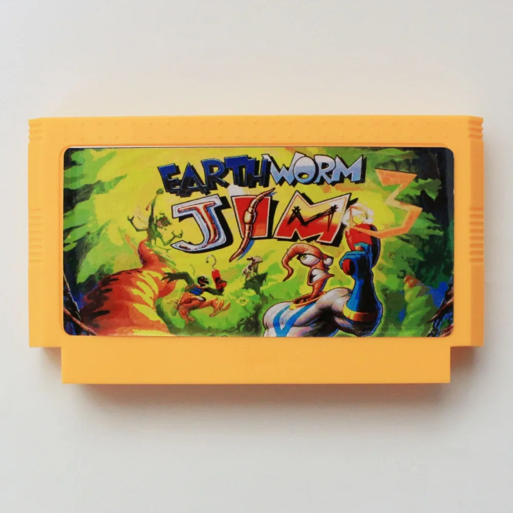 Earth Worm Jim 3 60 Pin игровая карта для 8 бит Subor игровой плеер