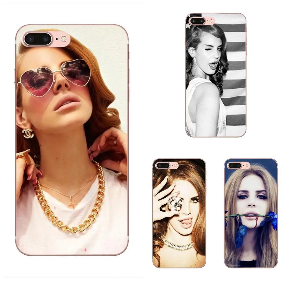 Lana Del Rey Мягкие силиконовые прозрачные чехлы из ТПУ для Apple iPhone 4 4S 5 5C 5S SE 6 6S 7 8 Plus X XS