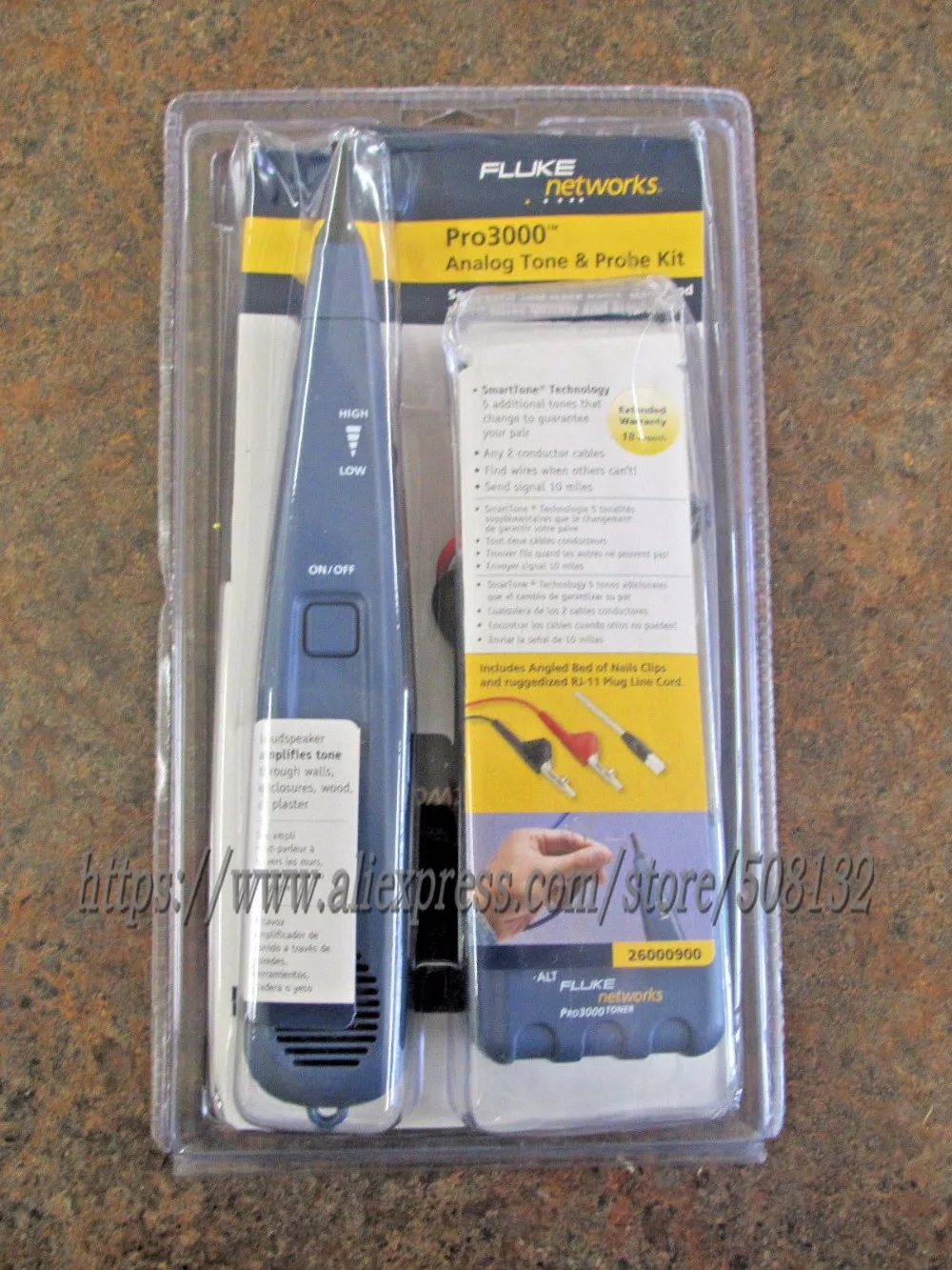 

Fluke Networks Pro3000 Tone Generator and Probe Kit 26000900