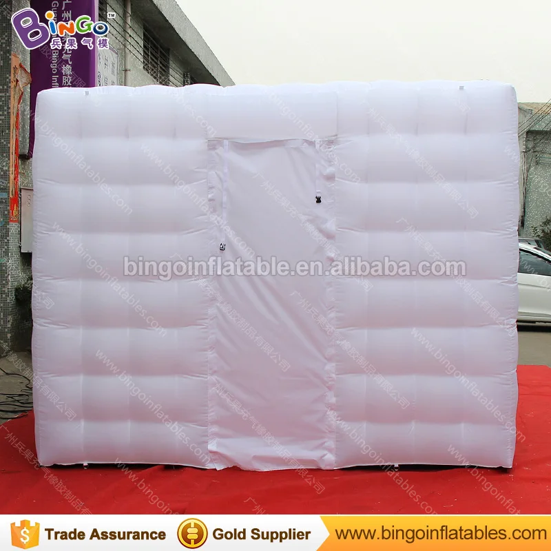  3x3x2.4 Meters wedding props inflatable mermaid photo booth tent with LED light