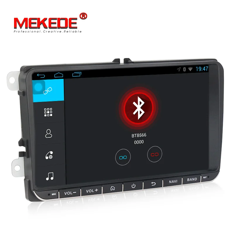 Sale MEKEDE 9inch Touch Screen 2din Auto DVD For Golf Polo Passat Tiguan met 3g GPS Bluetooth radio USB SD stuurwiel  free shipping 5