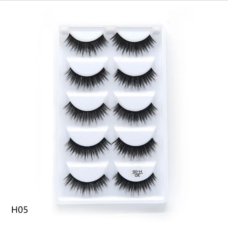 NEW 1/3/5 pairs Fake Mink Eyelashes 3D Natural False Eyelashes 3d Mink Lashes Soft Eyelash Extension Makeup Kit Cilios