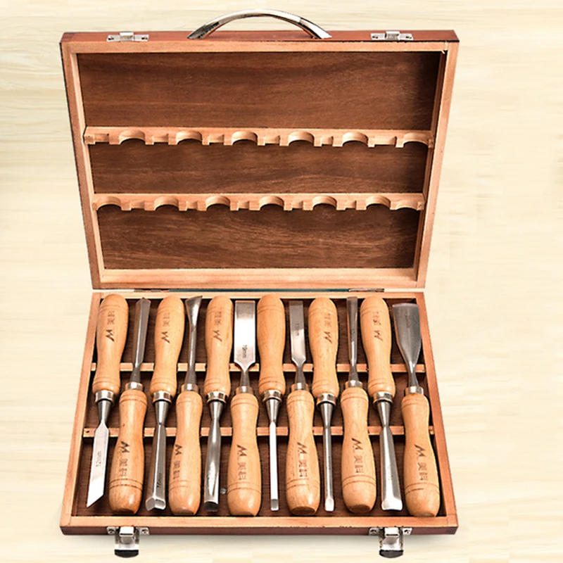  Professional Carving Chisel Wood Carving Hand Chisel Set Woodworking Professional Lathe Gouges Tool