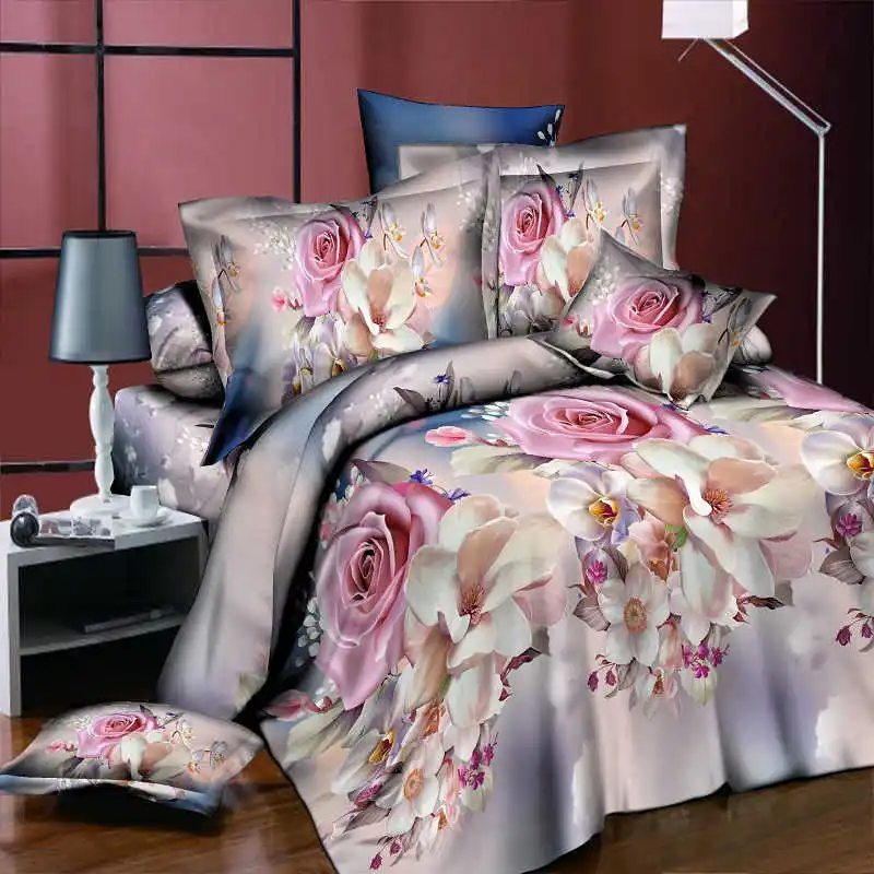 3d rose bedding set  (3)