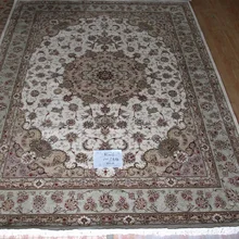 6'X9' 160 линия ручной вязки шерсть Восточный персидский ковер ручной персидский ковер с дедукцией символ светильник зеленый