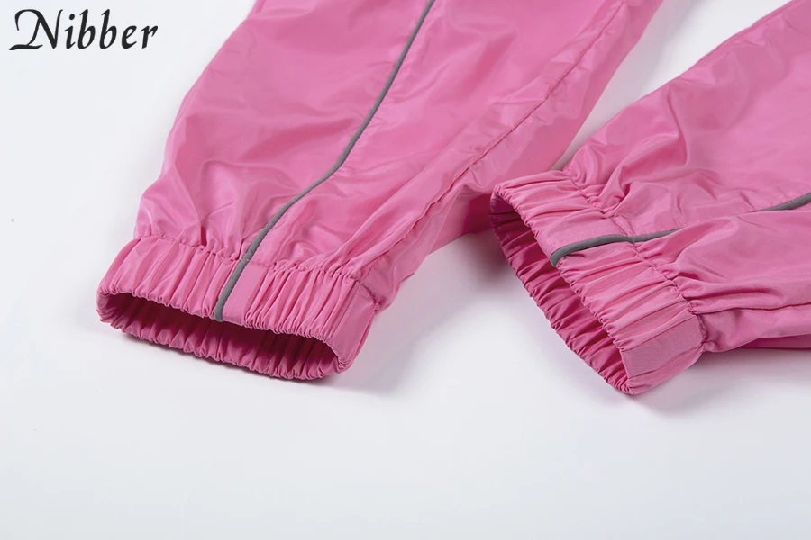 Nibber/Осенняя модная базовая Светоотражающая одежда для активного отдыха комплект из 2 предметов женское повседневное пальто 2019wild тонкая куртка спортивные костюмы mujer