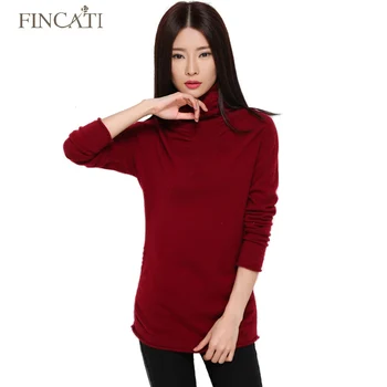

Autumn Winter High Quality Ruffled Collar Ruched Hem Women's Cashmere Woollen Sweater Pulls Femme Tops Jersey Pullover