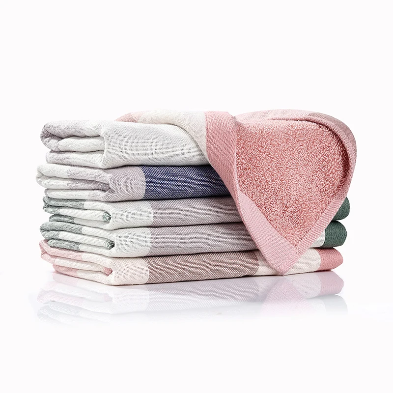 

3PCS 100% Cotton Absorbent Kitchen Cleaning Towels Striped Plaid Tableware Dish Towel Microfiber Household Washing Cloth 1 Pack