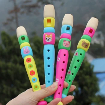 

New Wooden Plastic Kid Piccolo Musical Instrument Early Education Toy