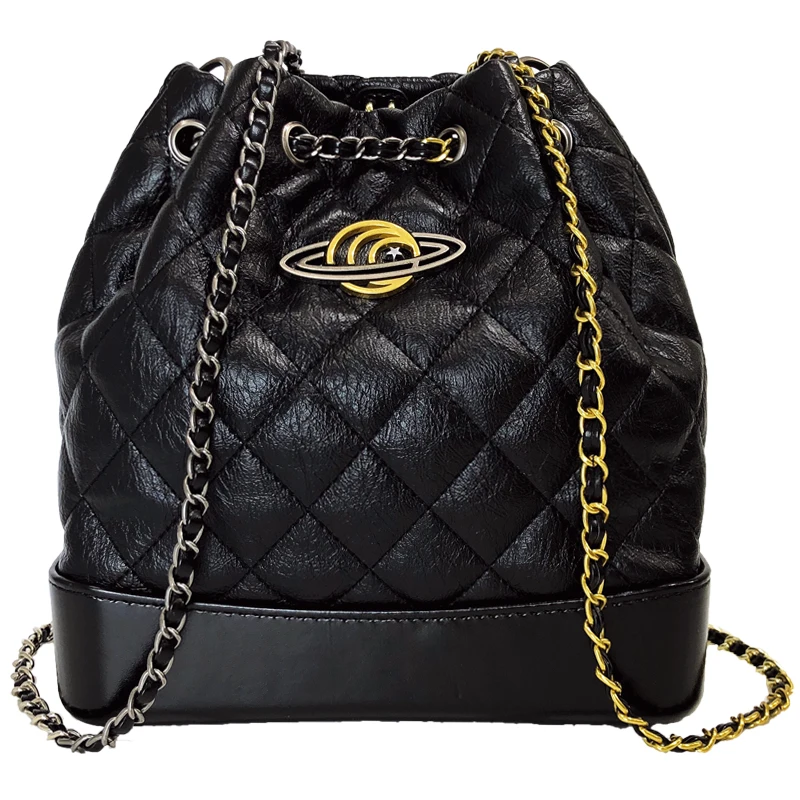 Small Fragrance Rhombic Chain Bag Female 2019 New Diamond Lattice Shoulder Bag Female Bucket Bags