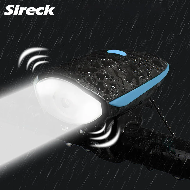 Sireck велосипед свет usb зарядка Водонепроницаемая светодиодная фара для