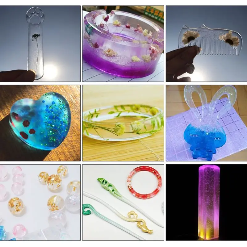 

60g Hard Transparent Epoxy Resin AB Glue 1:1 Adhesive Resin Mold Jewelry Making