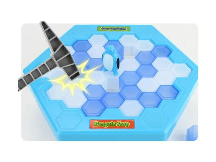 Mini Penguin Trap Activate Funny Game Interactive Ice Breaking Table Penguin Trap Entertainment Toy for Kids Family Fun Game