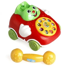 1 шт Детские игрушки Музыкальный мультфильм телефон Развивающие детские игрушки подарок JUL20_17