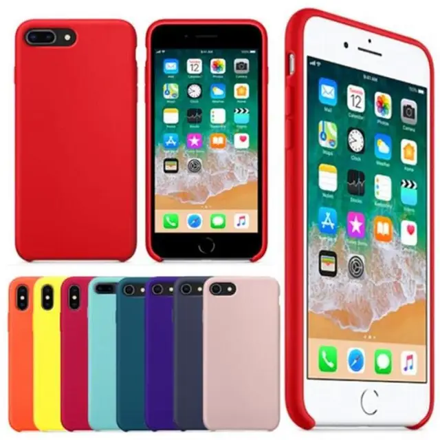 Best Price Have With LOGO Original silicone Case For iPhone 7 8 Plus luxury official case For iPhone X XR XS MAX silicone Phone cases logo