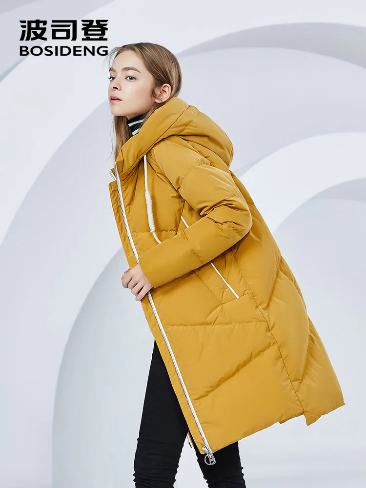 Goede BOSIDENG winter jas nieuwe down jas hooded lange parka 90% eendendons hoge kwaliteit waterdichte thicken licht B80141016