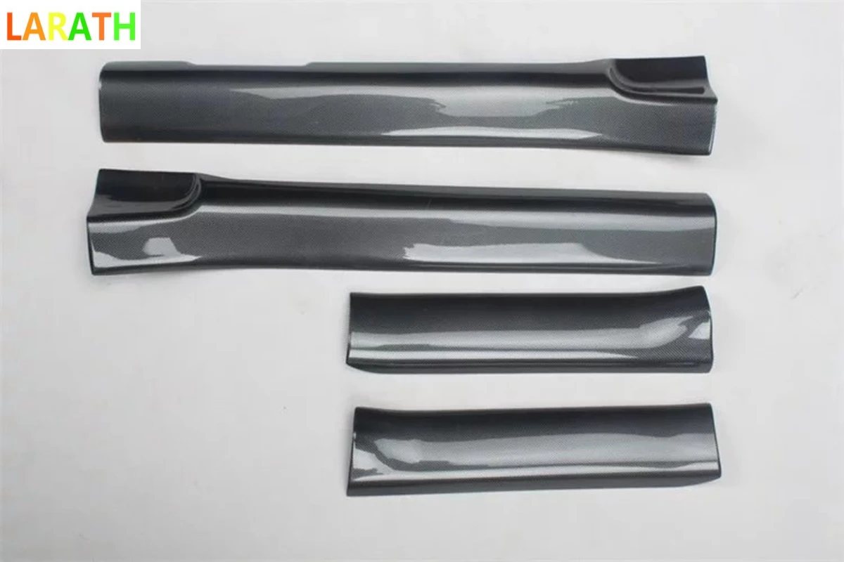 Для mitsubishi lancer 2010 2011 2012 углеродного волокна Дверь сил Скребок накладки на пороги