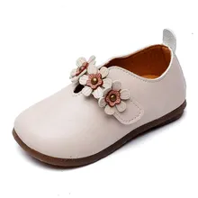 COZULMA/обувь принцессы с цветочным ремешком для девочек, модная детская повседневная обувь, детская обувь на мягкой подошве, обувь на липучке, размер 21-30