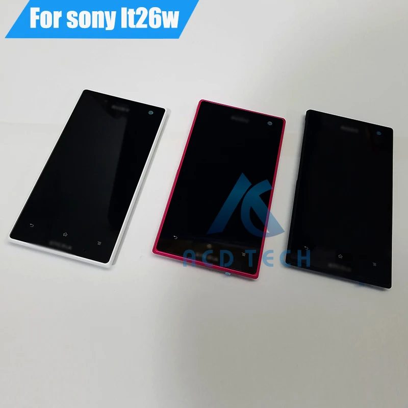 

New original For Sony Xperia LT26W LCD Screen and Digitizer Assembly with Front Housing Replacement