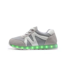 2017 Men Fashion Led shoes adults Men Flash male Luminous lighted shoes for adults Nice glowing sneaker christmas gift