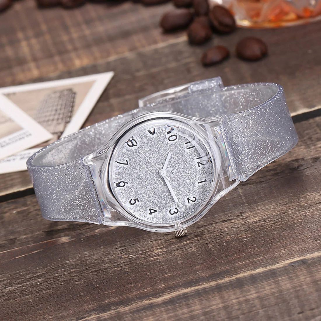 Женские часы в стиле Харадзюку, устойчивые спортивные часы, Простые Модные женские прозрачные часы для девушек
