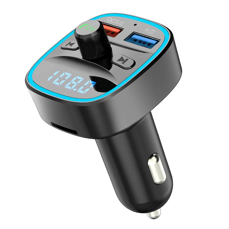 QC3.0 автомобильное зарядное устройство Bluetooth 5,0 fm-передатчик Автомобильный mp3 музыка U диск плеер с tf-картой Bluetooth hands-free kit приемник