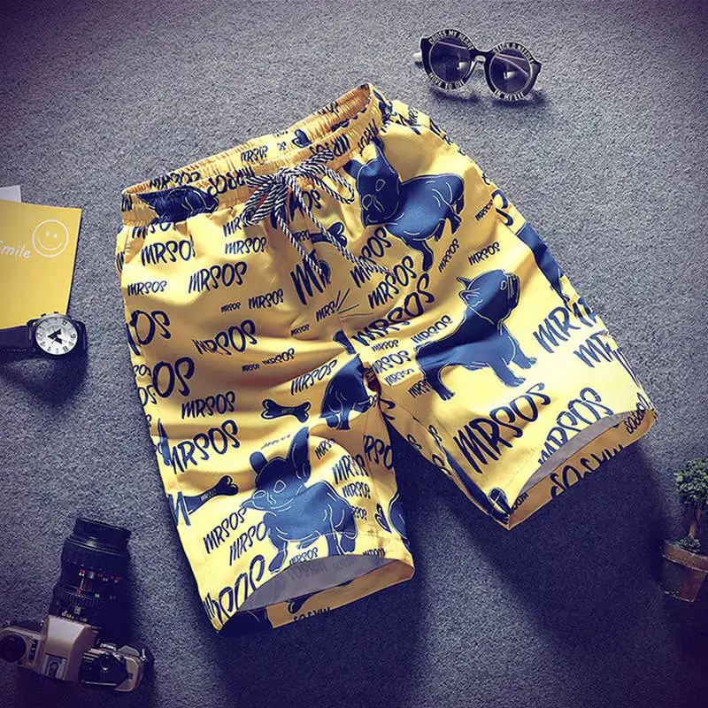2019 Summer Casual Shorts Men Trousers Male Camouflage Fashion Flowers Print Straight Short Beach Mens Short free shipping 2019 Summer Casual Shorts Men Trousers Male Camouflage Fashion Flowers Print Straight Short Beach Mens Short free shipping