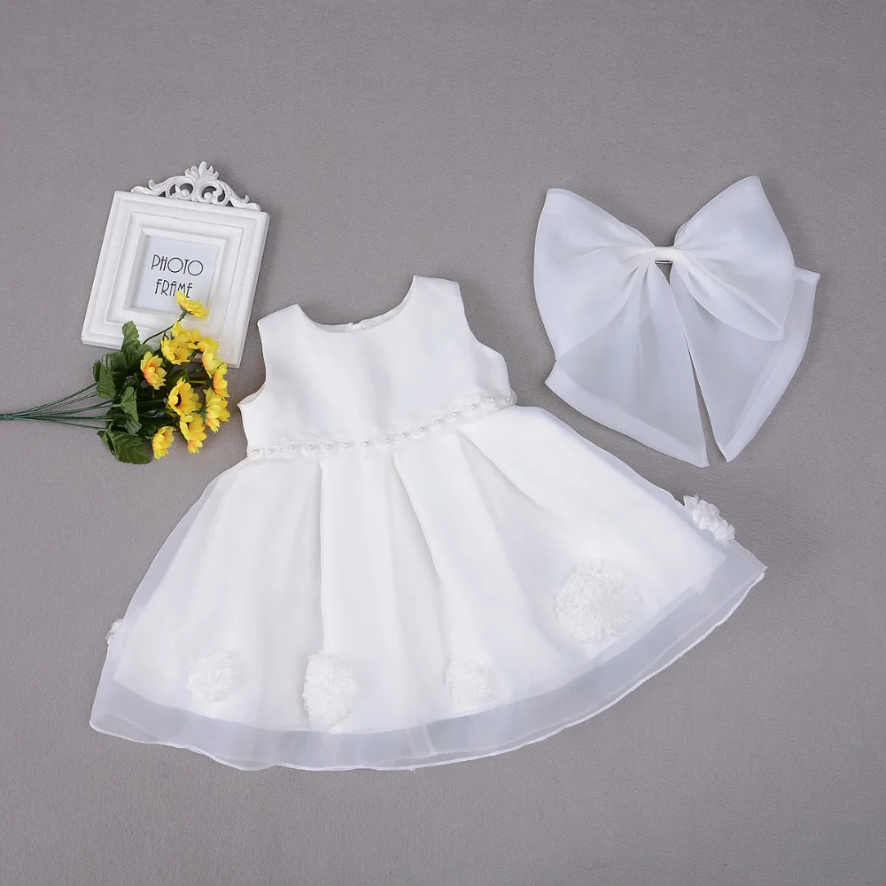 55-60 см, платье для маленьких девочек аксессуары для куклы Реборн, платье для маленькой принцессы одежда для малышей платье для крещения в розовом стиле