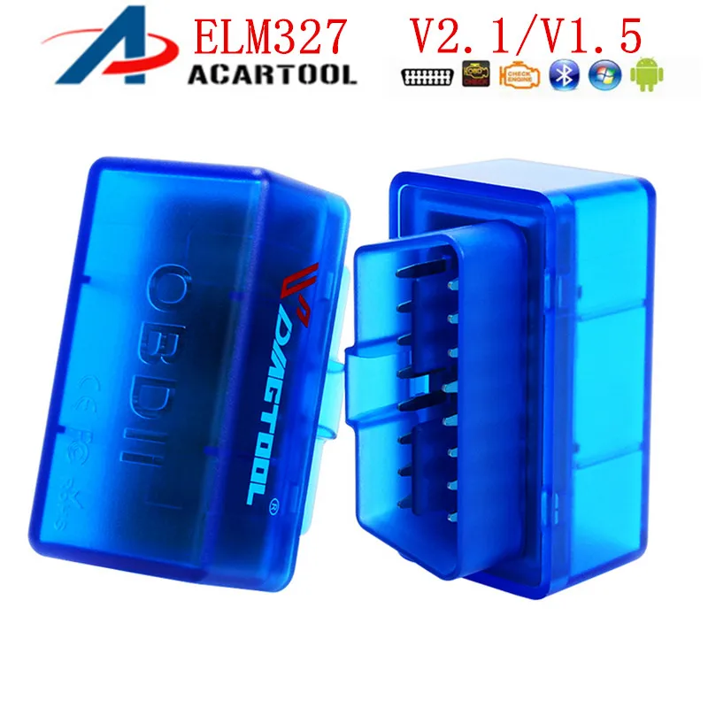 

Best Quality ELM327 V2.1/V1.5 Bluetooth OBD2 Diagnostic Tool For Android/Symbian Torque Super MINI ELM 327 For OBDII Protocols