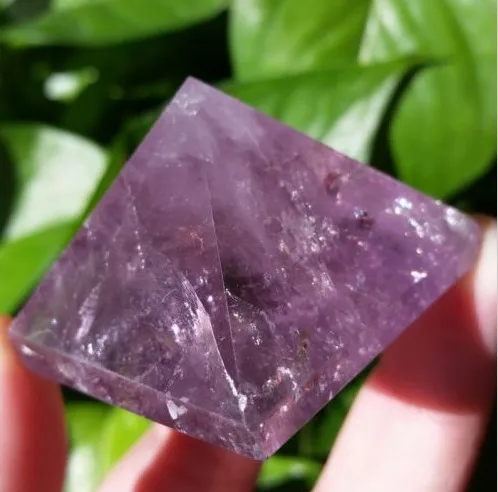 

(45-55g) 100% NATURAL amethyst pyramid quartz CRYSTAL POINT HEALING