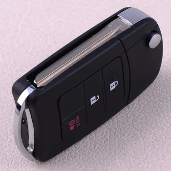 

DWCX 3 Buttons Remodel Remote Flip Folding Key Case Fob Shell Cover HYQ12BDM Fit For Toyota RAV4 2014 2015