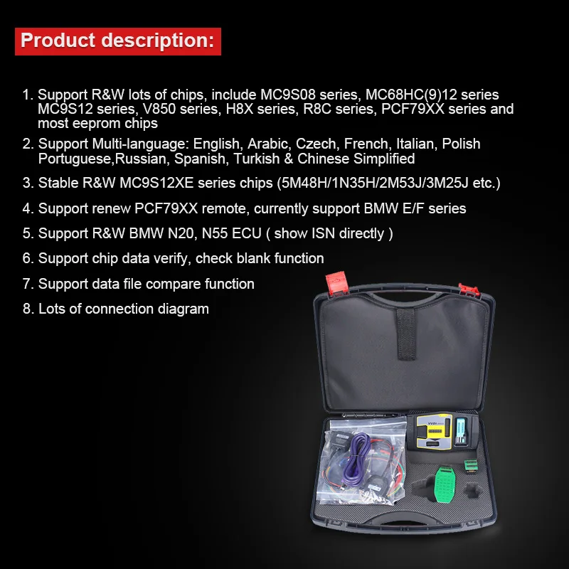 Оригинальный программатор Xhorse VVDI PROG V4.8.7 VVDIPROG автомобильная программа Diangnostic для