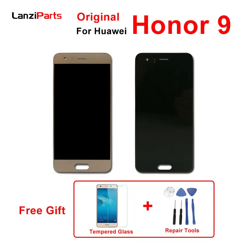 Оригинальный ЖК-дисплей для Huawei Honor 9 сенсорный экран с рамкой дигитайзер сборка 5