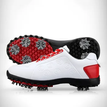 

New products in 2019! Golf Shoes Ladies Waterproof Shoes Soft Super Fiber Movable Shoe Nails