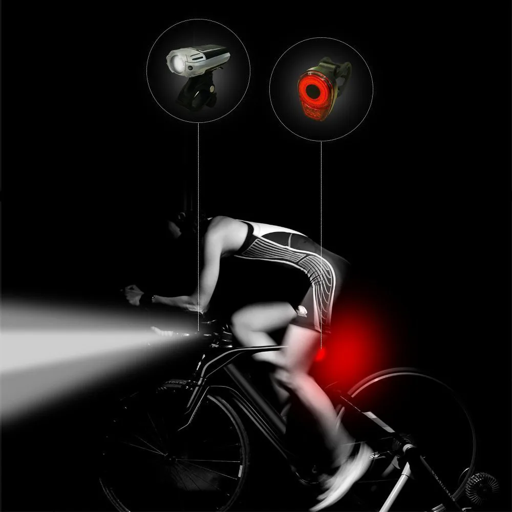 USB Rechargeable Bicycle Headlight + Rear Light LED Cycle Safety Flashlight Sets rechargeble LED bicycle light new A30 USB Rechargeable Bicycle Headlight + Rear Light LED Cycle Safety Flashlight Sets rechargeble LED bicycle light new A30