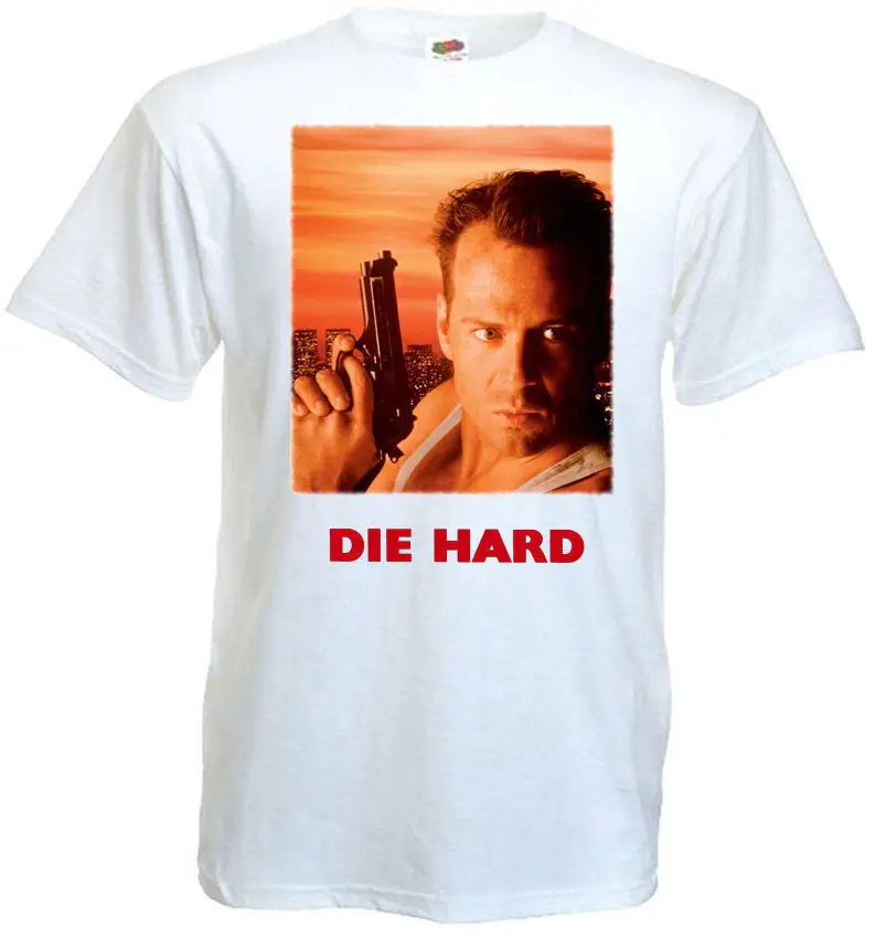 Die Hard 1 футболка белая о фильме все размеры Футболка с принтом Для мужчин s
