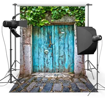 

Vinyl Photography Backdrop peeling Vintage Door Wedding Backgrounds for Photo Studio F-2444