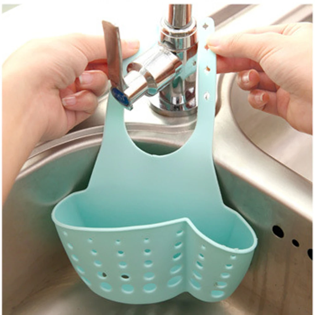 Кухня портативный подвесной стеллаж сливной мешок корзина для ванной хранения гаджет инструменты раковина держатель пластик