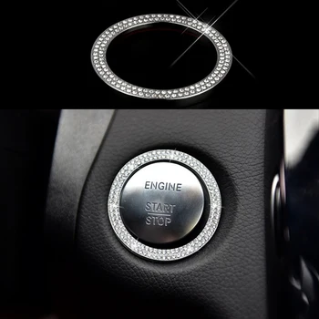 

Diamond Style Engine Start Button Cover Trim For Mercedes-Benz GLC Class X205 16-17 & C Class W205 15-17