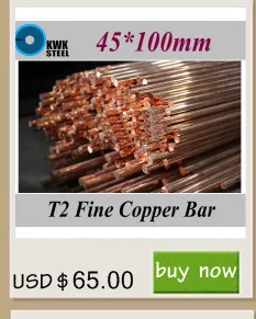 30*100mm T2 Fina Bar de Cobre Puro