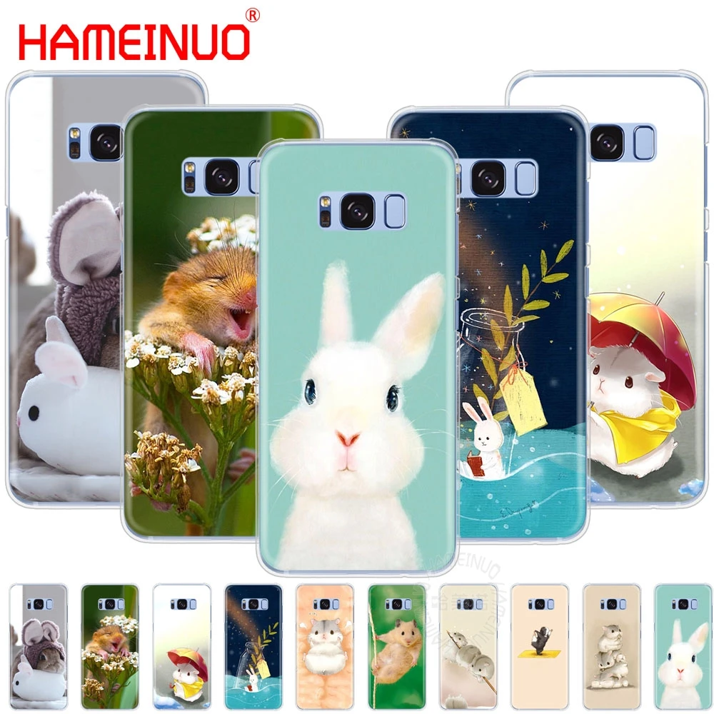 

HAMEINUO Rabbit Mouse Hamster cell phone case cover for Samsung Galaxy S9 S7 edge PLUS S8 S6 S5 S4 S3 MINI