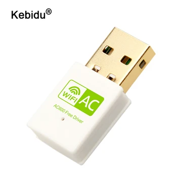 

kebidu USB WiFi Adapter USB Ethernet 5Ghz USB2.0 Lan AC Wi Fi Dongle 600Mbps Network Card Free Driver Wireless wi-fi Receiver