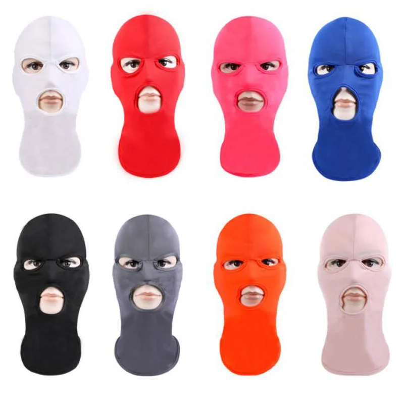 

Full Face Cover Mask Three 3 Hole Knit Hat Winter Stretch mask Thermal Ski Mask Warm Face masks