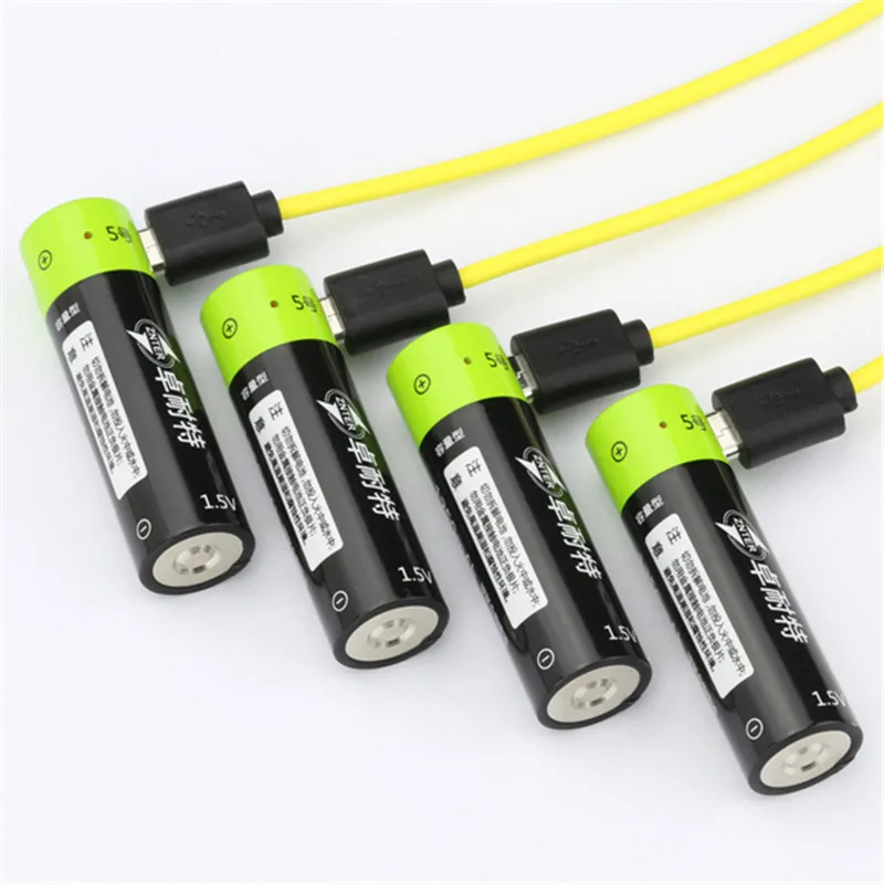 

Hot Sale ZNTER 1.5V 1250mAh USB Rechargeable AA Li-Po Battery