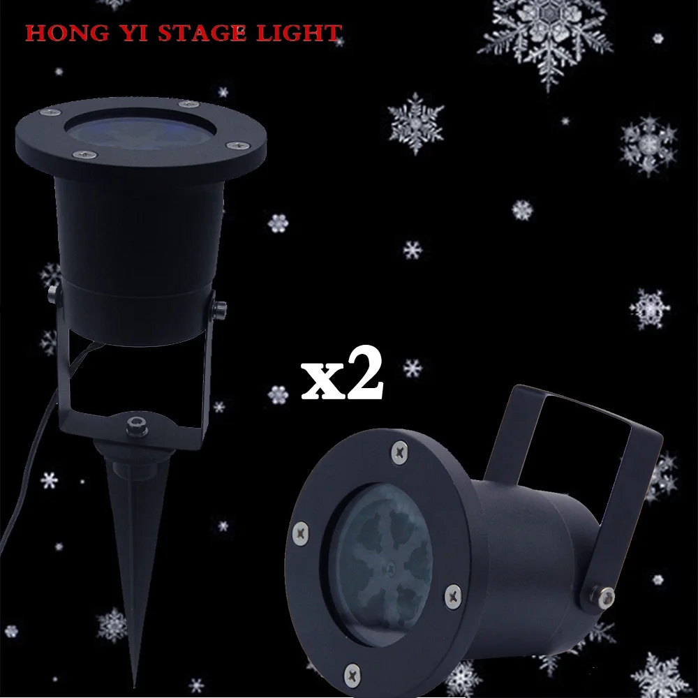 

2pcs/lot Best Laser Snowflake Projector Outdoor LED Lamp Waterproof Disco Home