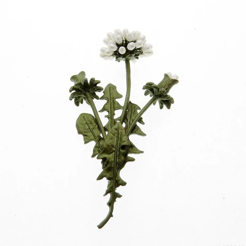 

Vintage flowers Natural Dandelion branches flowers Fashion Brooch pin Scarf Jewelry