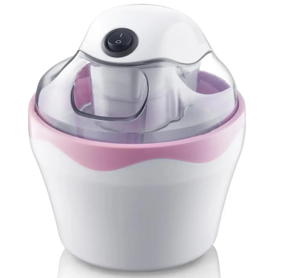 Домашняя машина для мороженого с маленьким автоматическим детским изготовлением Фруктового мороженого D135 - Цвет: Розовый