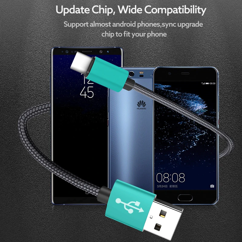 Металлический usb type-C кабель, ROCK Metal Быстрая зарядка usb type-C кабель для samsung Galaxy S8 Note 8, OnePlus 2, для Xiaomi 4C USB-C