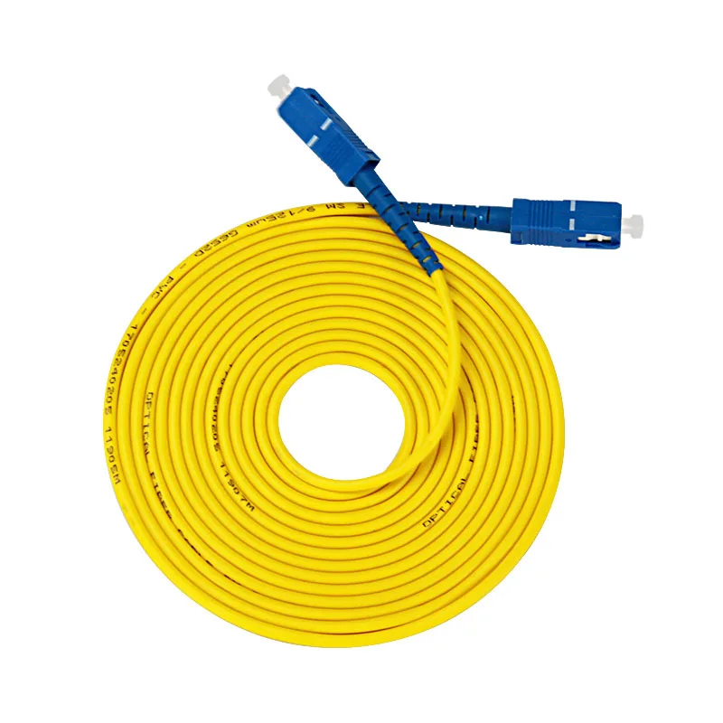 10 Meters SC-SC SM SX 3mm 10M 9/125um SC/PC Fiber Optic Patch Cord Optical Fiber Jumper Cable