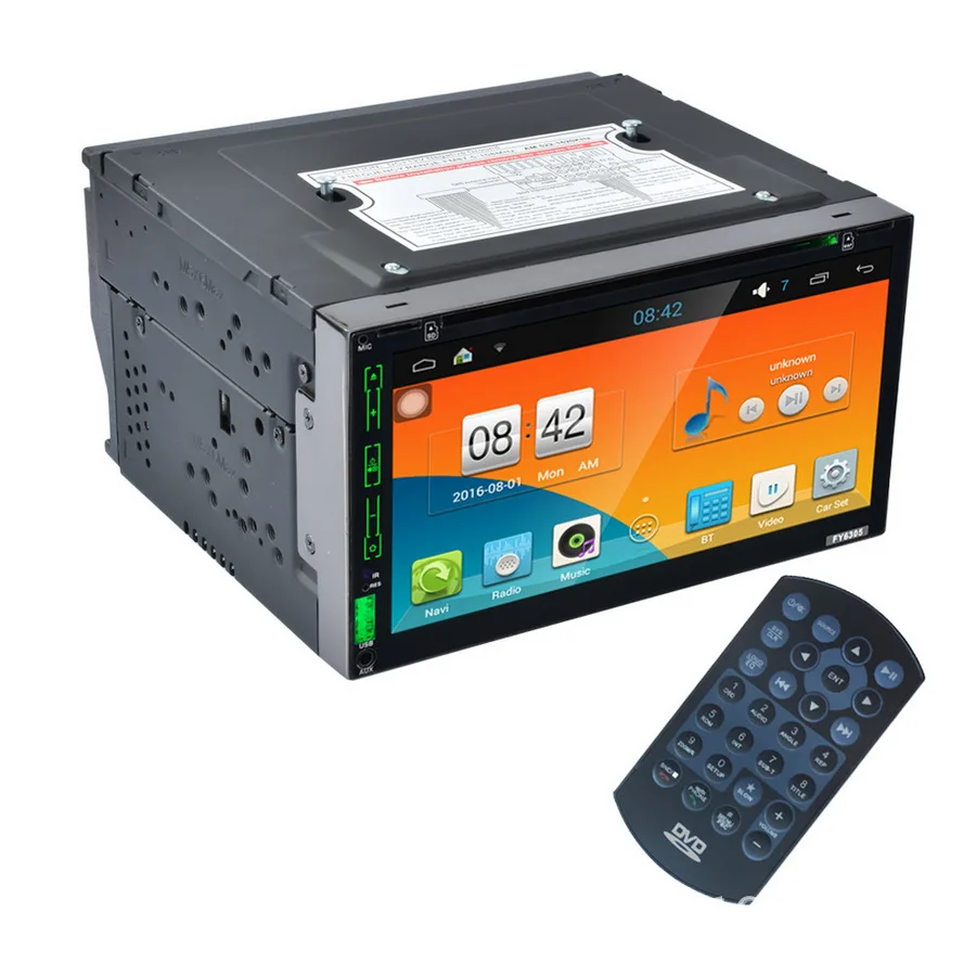 

by dhl or ems 20pcs FY6305 Android 4.4 2Din Car DVD Player Touch Screen Bluetooth FM/AM/RDS Radio GPS Steering Wheel Control new